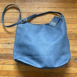 Miztique Vegan Leather Shoulder Bag Robin Egg Blue Faux Leather Purse Boho Tote